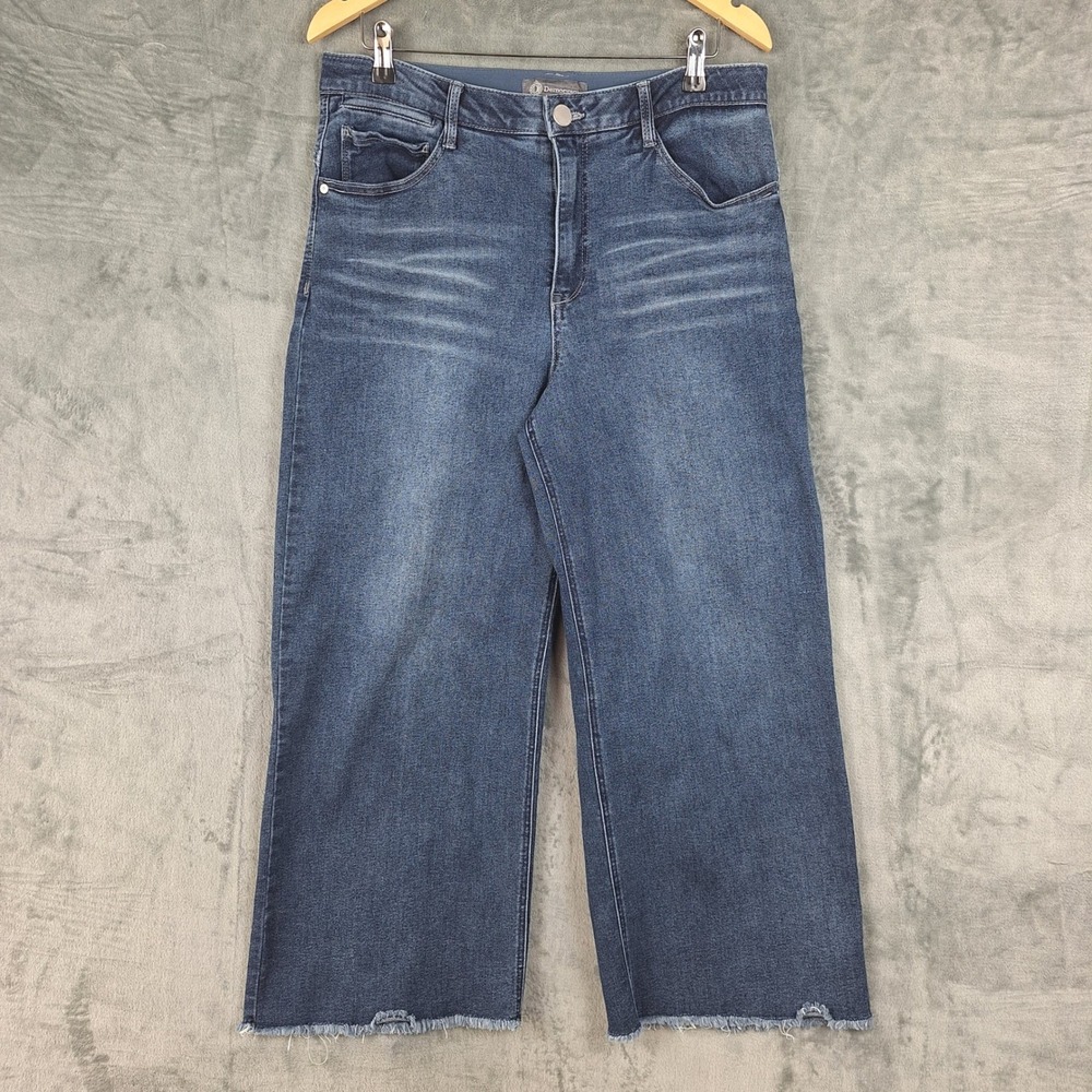 Democracy Jeans Womens 14 Ab Technology Wide Leg Crop High Rise Stretch Denim